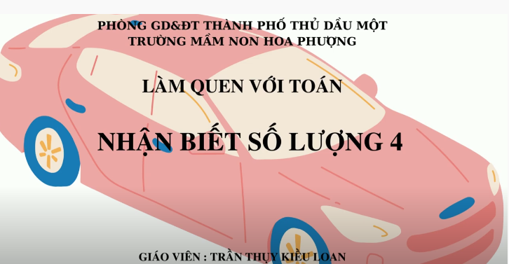 Nhận biết số lượng 4