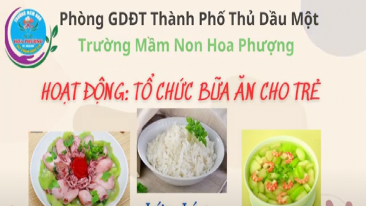 Tổ chức bữa ăn cho trẻ-Lá 3