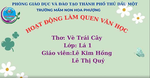 LQVH: Vè trái cây